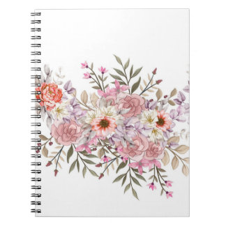 Caderno Espiral Pink Wedding Bouquet