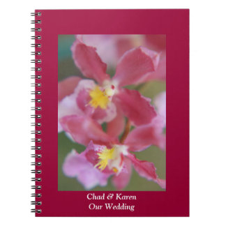 Caderno Espiral Pink & Yellow Orchids