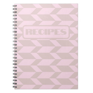 Caderno Espiral Pinks Neutrais com Traço de Dois Pontas com Seta d