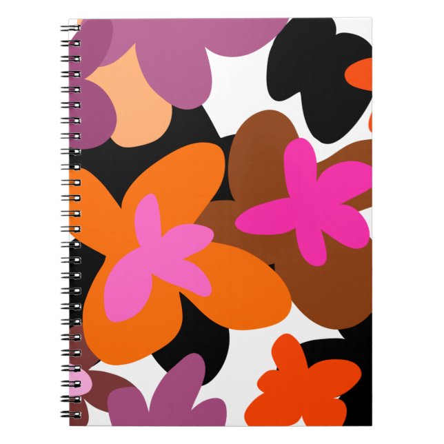 Caderno Espiral Pinky floral (Frente)