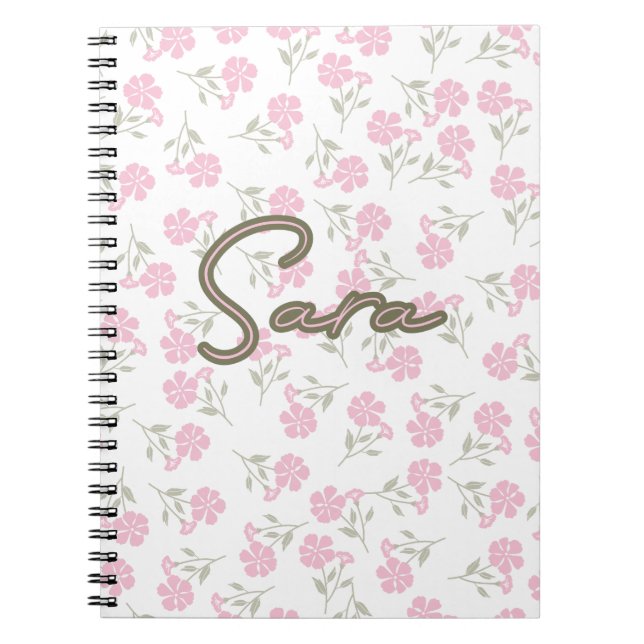 Caderno Espiral Pinky floral AOP (Frente)