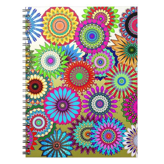 Caderno Espiral Pinrodas mosaicas (Frente)