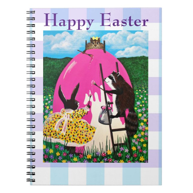 Caderno Espiral Pintando o notebook GIGANTE EGG (Frente)