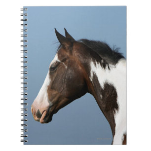 Caderno Espiral Pinte o Headshot 1 do cavalo