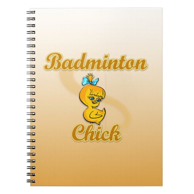 Caderno Espiral Pintinho Badminton (Frente)