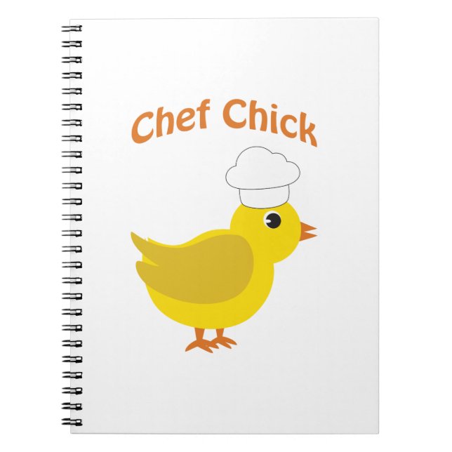 Caderno Espiral Pintinho Chef (Frente)