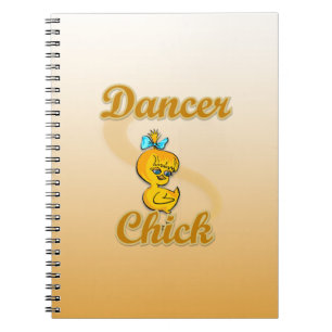 Caderno Espiral Pintinho Dancer
