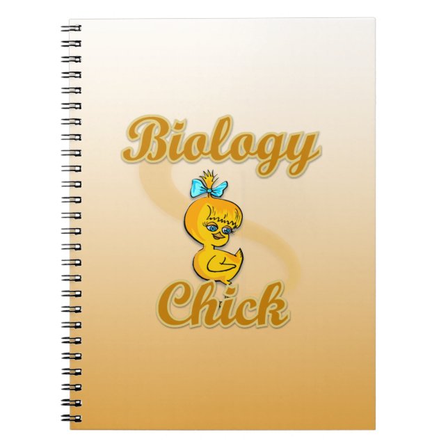 Caderno Espiral Pintinho de Biologia (Frente)