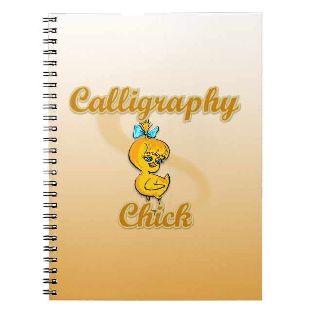 Caderno Espiral Pintinho de caligrafia (Frente)
