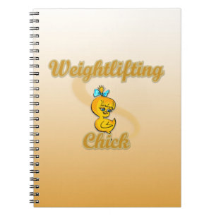 Caderno Espiral Pintinho de levantamento de peso