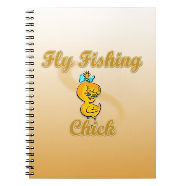 Caderno Espiral Pintinho de Pesca de Voo (Frente)