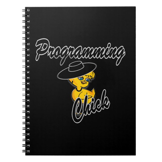 Caderno Espiral Pintinho de programação nº 4 (Frente)