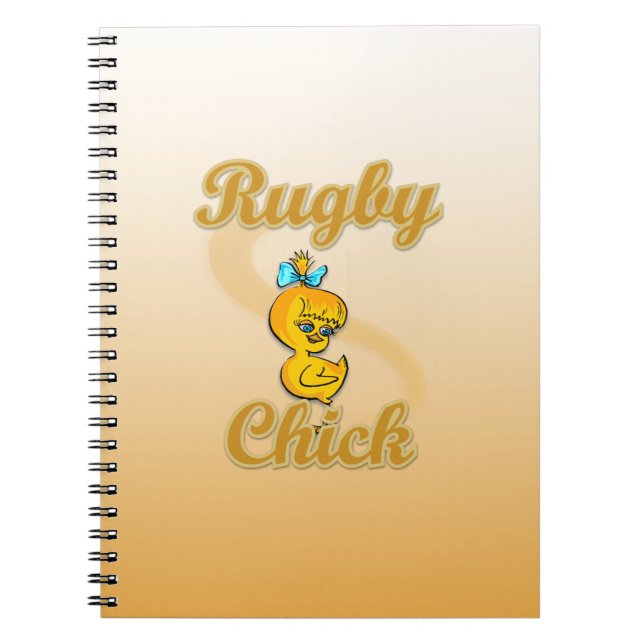 Caderno Espiral Pintinho de Rugby (Frente)