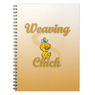 Caderno Espiral Pintinho de tecelagem