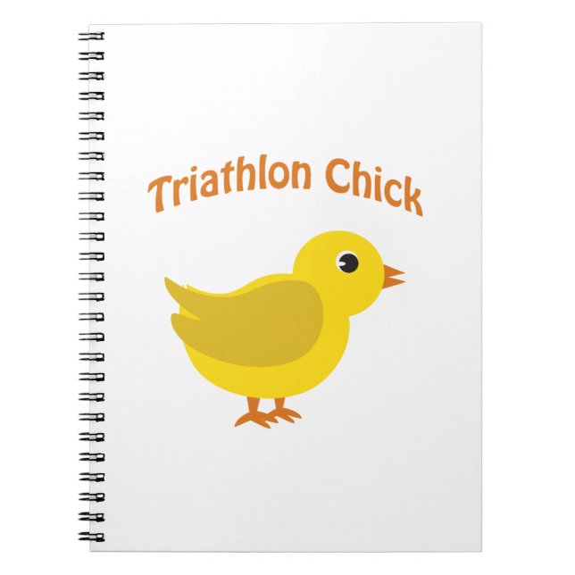 Caderno Espiral Pintinho de Triathlon (Frente)