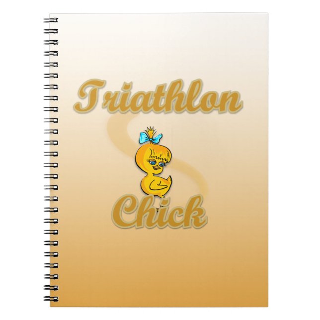 Caderno Espiral Pintinho de Triathlon (Frente)