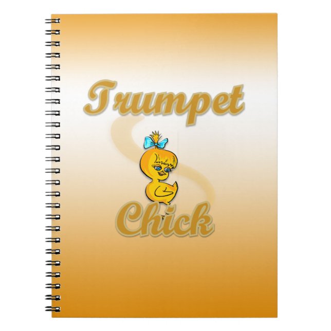Caderno Espiral Pintinho de trompete (Frente)