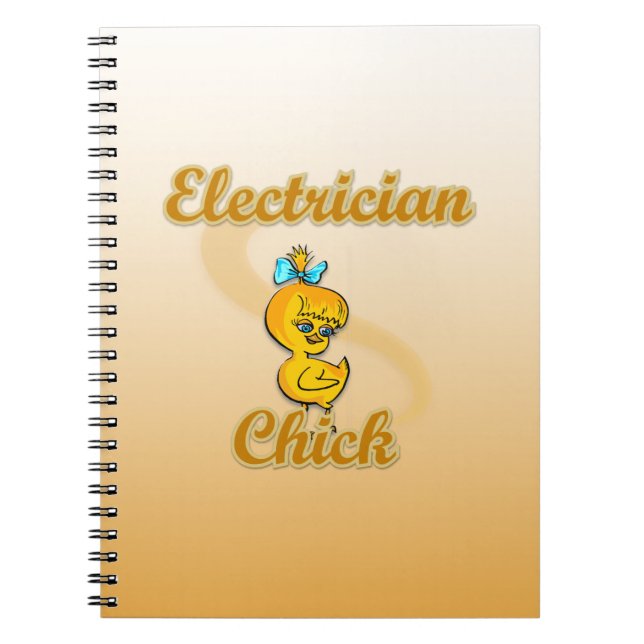Caderno Espiral Pintinho elétrico (Frente)