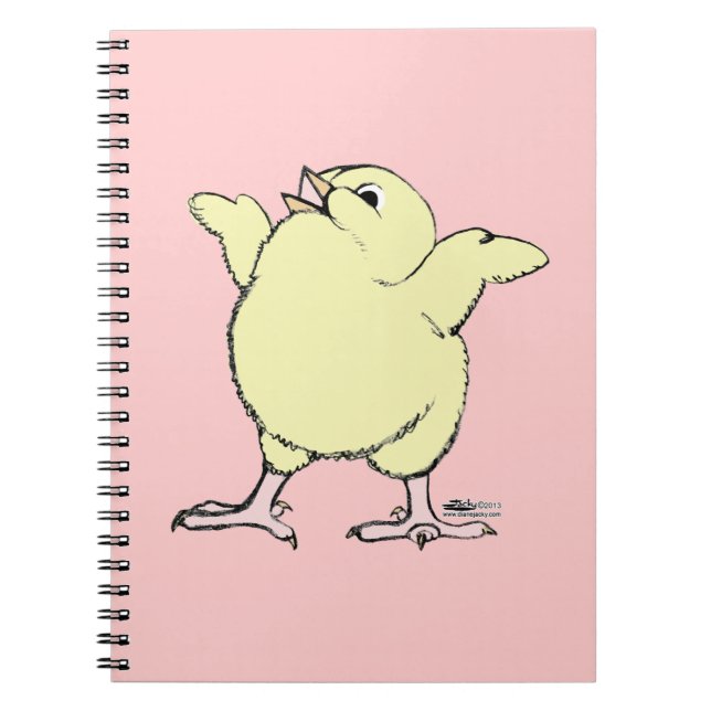 Caderno Espiral Pintinho Feliz (Frente)