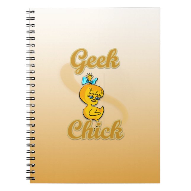 Caderno Espiral Pintinho geek (Frente)
