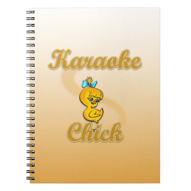 Caderno Espiral Pintinho Karaoke (Frente)