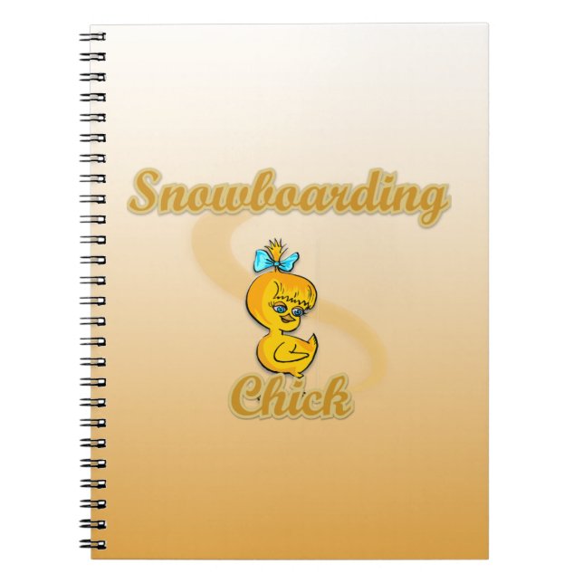 Caderno Espiral Pintinho Snowboard (Frente)