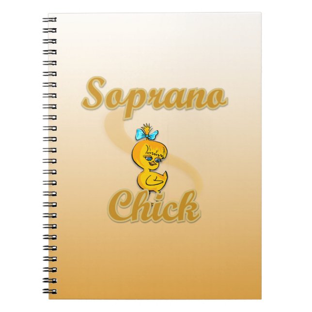 Caderno Espiral Pintinho Soprano (Frente)
