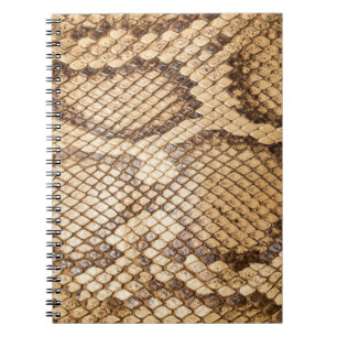 Caderno Espiral Pinton reticulado, pele, cobra, reticulato