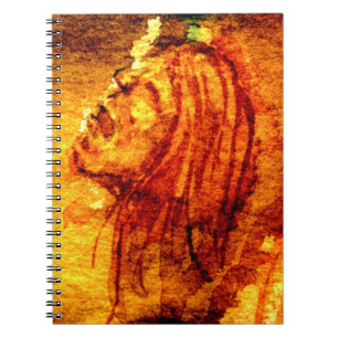 Caderno Espiral Pintor de Aquarelas com Tristeza de Saúde Mental