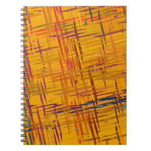 Caderno Espiral Pintura a óleo decorativa. Arte dinâmica vibrant
