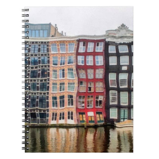 Caderno Espiral Pintura a óleo. Trabalho de arte acrílico. Desenho (Frente)