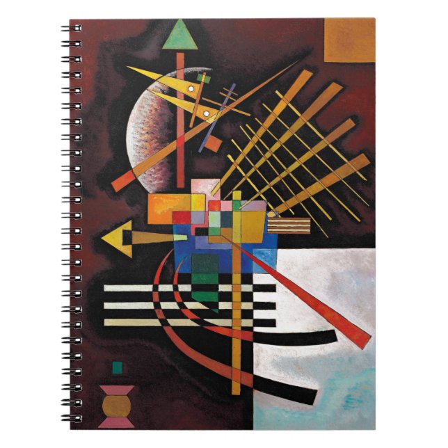 Caderno Espiral Pintura Abstrata de Kandinsky Obra de Arte Clássic (Frente)