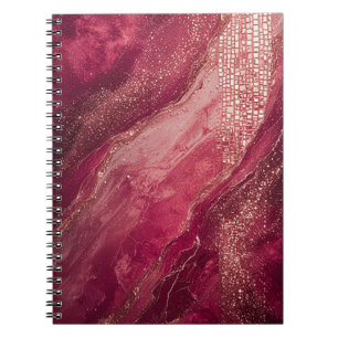Caderno Espiral Pintura Abstrata Elegante