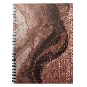 Caderno Espiral Pintura Abstrata Elegante