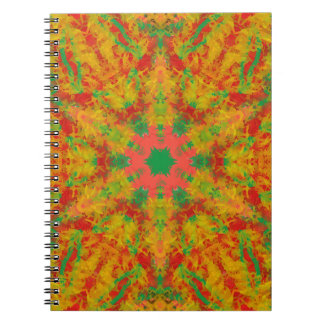 Caderno Espiral pintura aquarela alienígena círculo espiritual cal