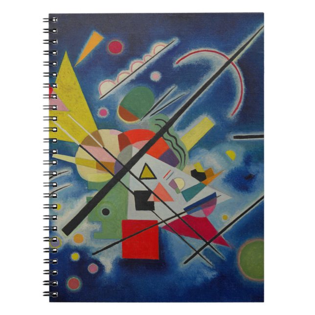 Caderno Espiral Pintura azul de Kandinsky (Frente)
