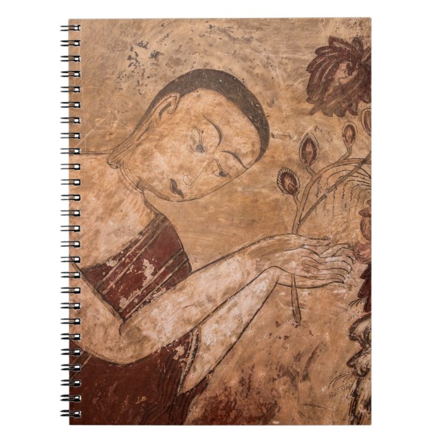 Caderno Espiral Pintura Budista Antiga (Frente)