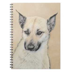 Caderno Espiral Pintura Chinook (Orelhas Apontadas) - Arte Canina