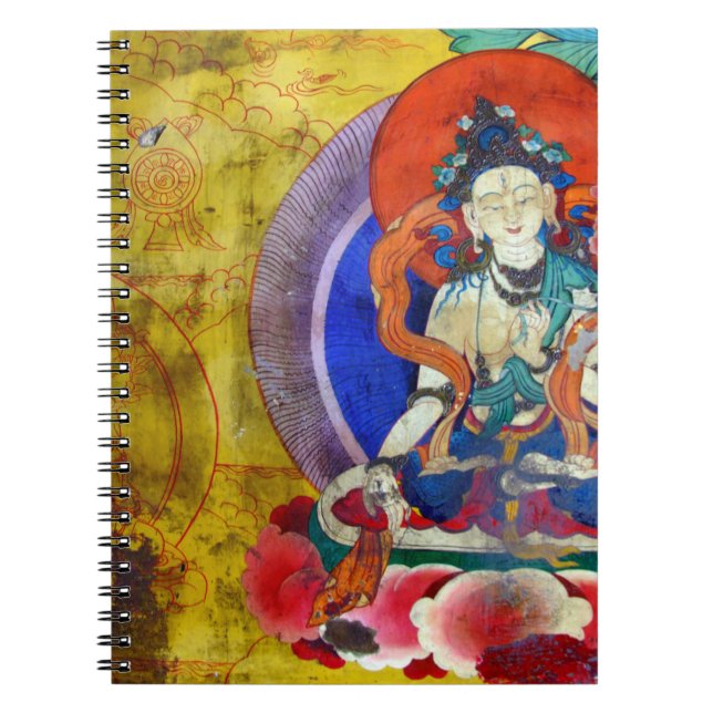 Caderno Espiral Pintura com o notebook Buda (Frente)