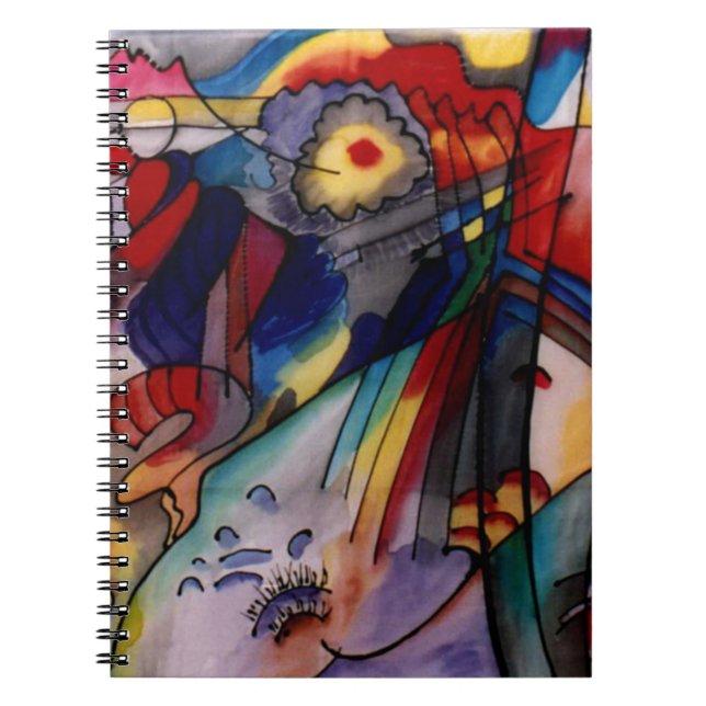 Caderno Espiral Pintura de Abstrato Kandinsky 1913 (Frente)