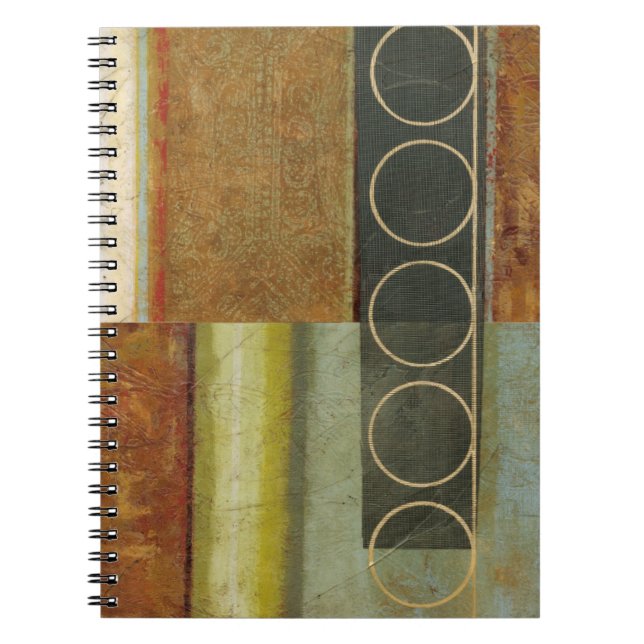 Caderno Espiral Pintura de Abstrato multitexturizada pelo Vision S (Frente)