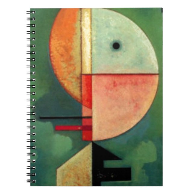 Caderno Espiral Pintura de Abstrato para Cima do Kandinsky (Frente)
