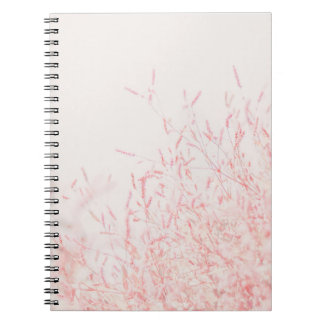 CADERNO ESPIRAL PINTURA DE ABSTRATO VERMELHO E BRANCO