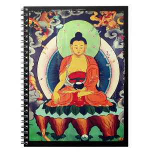 Caderno Espiral Pintura de Buda Shakyamuni, Himalaias - Nepal