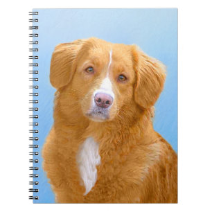 Caderno Espiral Pintura de Cachorro de Retriever com Tolerância a