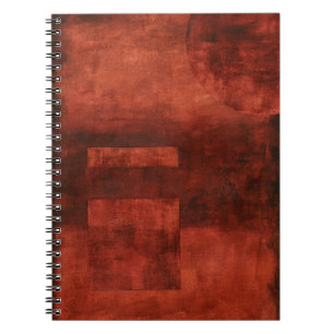 Caderno Espiral Pintura de Crimes Profundos com Formas Geométrica