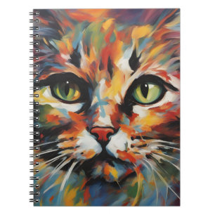 Caderno Espiral Pintura de Gatos