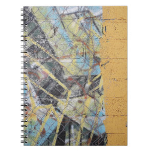 Caderno Espiral Pintura de parede multicolorida