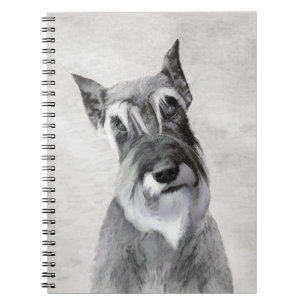 Caderno Espiral Pintura de Schnauzer (Giant) - Arte Canina
