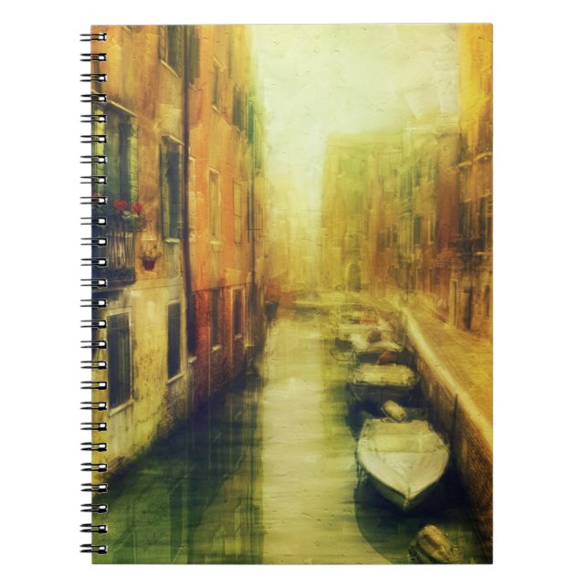 Caderno Espiral Pintura do Canal de Veneza (Frente)